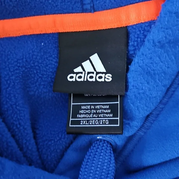 Adidas Blue and Orange Knicks Hoodie - Picture 8 of 10